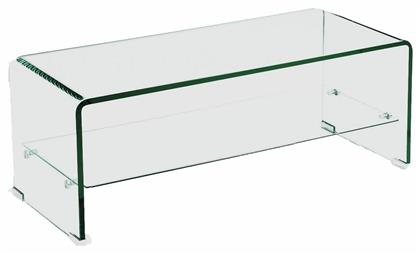 Τραπεζάκι Σαλονιού Glasser Clear 100x50x43cm Διάφανο - Woodwell