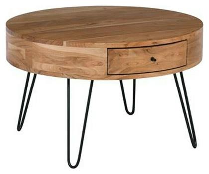 Τραπεζάκι Σαλονιού Karim 70x70x42cm Μπεζ - Woodwell