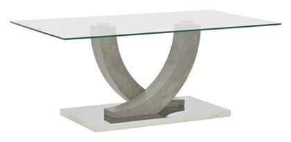 Τραπεζάκι Σαλονιού Kasmora 110x60x45cm Γκρι - Pakketo