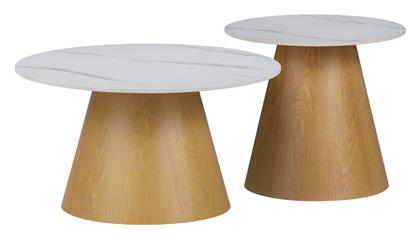 Τραπεζάκι Σαλονιού Kirkene 70x70x40cm - Inart