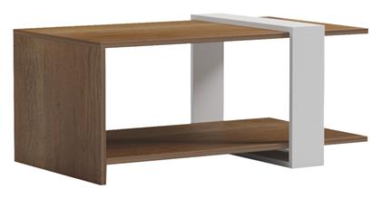 Τραπεζάκι Σαλονιού Masasi 80x50x35cm Φυσική-λευκή Απόχρωση - Pakketo από το EasyU