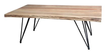 Τραπεζάκι Σαλονιού Miles 115x69x41cm Φυσική Απόχρωση - Pakketo