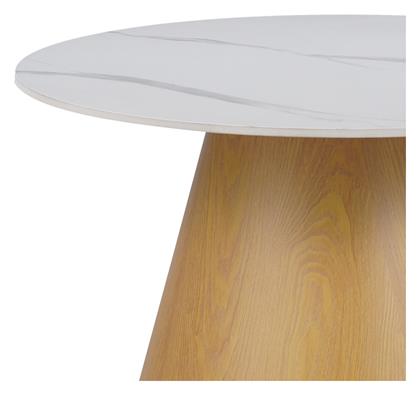 Τραπεζάκι Σαλονιού Soleire 70x70x40cm Λευκό μαρμάρου - Pakketo