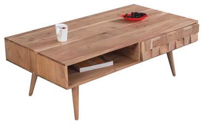 Τραπεζάκι Σαλονιού Teka 117x60x40cm Μπεζ - Woodwell