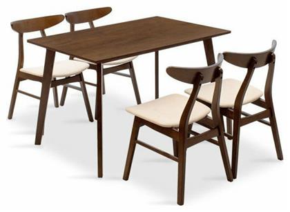 Τραπεζαρία Benson / Orlean 5τμχ 120x75εκ. Pakoworld