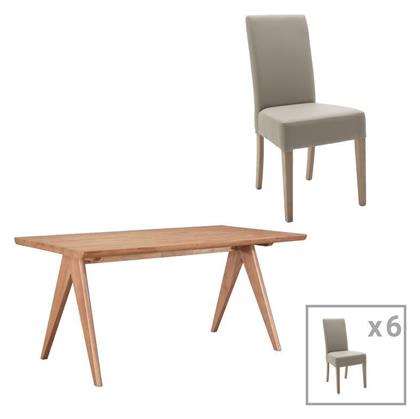 Τραπεζαρία Ditta-winslow B 7τμχ 180x85εκ. Pakketo
