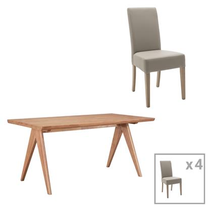 Τραπεζαρία Ditta-winslow Ii 5τμχ 180x85εκ. Pakketo