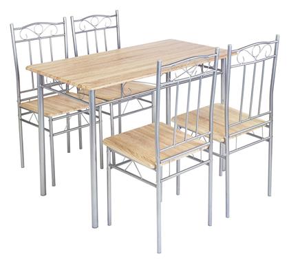 Τραπεζαρία Luton 5τμχ 120x70εκ. Woodwell