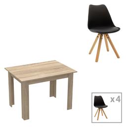 Τραπεζαρία Manka-caron 5τμχ 80x110εκ. Pakketo