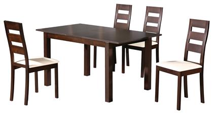 Τραπεζαρία Miller Επεκτεινόμενη 5 τμχ 120x80cm - Woodwell