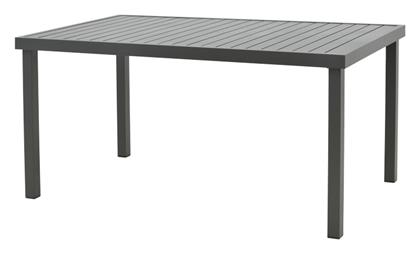 Τραπέζι Αλουμινίου Ανθρακί 150x80x74εκ. Pakketo