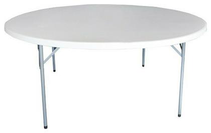 Τραπέζι Catering Blow Πτυσσόμενο 180x180x74εκ. Λευκό - Woodwell