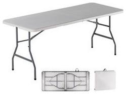Τραπέζι Catering Πτυσσόμενο 180x75x74εκ. Λευκό - Woodwell