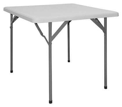 Τραπέζι Catering Πτυσσόμενο 80x80x74εκ. Λευκό - HomeMarkt