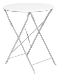 Τραπέζι Καφενείου Pantone Πτυσσόμενο 60x60x70εκ. Άσπρο - Woodwell