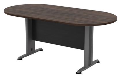 Τραπέζι Συνεδριάσεων 180x90x75εκ. Γκρι / Σκούρο Καρυδί - Woodwell
