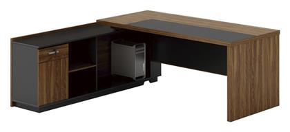 Τραπέζι Συνεδριάσεων Oscar 220x180x76εκ. Καρυδί-ανθρακί - Pakketo