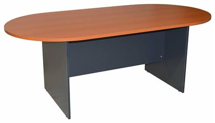 Τραπέζι Συνεδριάσεων Sienna 200x100x75εκ. Γκρι / Κερασί - HomeMarkt