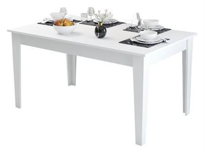 Τραπέζι Τραπεζαρίας Ξύλινο Λευκό 145x88x75εκ. HomeMarkt