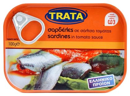 Σαρδέλες Σε Σάλτσα Τομάτας 100gr Trata