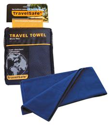 ΜF Πετσέτα Προσώπου Microfiber Μπλε 120x60cm Travelsafe