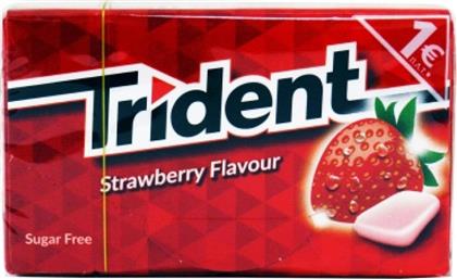 Τσίχλες με Γεύση Φράουλα Χωρίς Ζάχαρη 23.8gr Trident