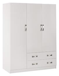 Τρίφυλλη Carly 150x55x180cm Λευκή - HomeMarkt