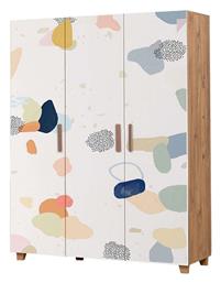 Τρίφυλλη Ντουλάπα Πολύχρωμη 120x48x189cm - Hanah Home
