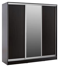 Τρίφυλλη Συρόμενη με Καθρέπτη 200x60x210cm Wenge - HomeMarkt