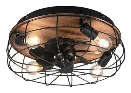 42W με Φως 48cm Μαύρος Trondheim Trio Lighting