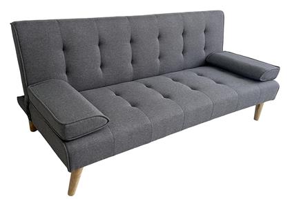Τριθέσιος Καναπές Κρεβάτι Υφασμάτινος 170x81x74εκ. Γκρι - Siesta Exclusive