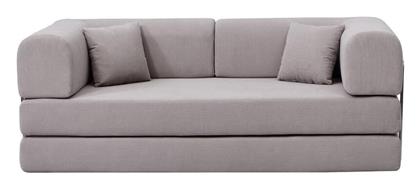 Τριθέσιος Καναπές Κρεβάτι Υφασμάτινος 200x100x75εκ. Ανοιχτό Γκρι - Next