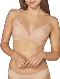 Triumph Body Make-up Essentials Μπεζ Σουτιέν Χωρίς Ενίσχυση από το Plus4u