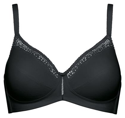 Cotton Beauty Μαύρο Σουτιέν με Ελαφριά Ενίσχυση χωρίς Μπανέλες Triumph