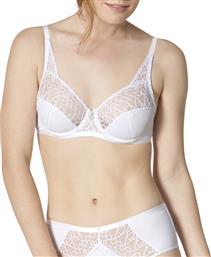 Triumph Delicate Design Λευκό Σουτιέν Χωρίς Ενίσχυση από το Plus4u