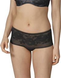 Triumph Wild Rose Sensation Ψηλόμεσο Boxer με Δαντέλα σε Μαύρο χρώμα από το Plus4u