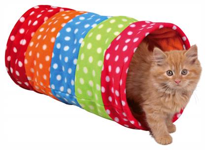 Playing Tunnel Fleece Χρωματιστό 25x50cm Trixie