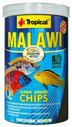 Malawi Chips Τροφή για Τροπικά Ψάρια σε Νιφάδες με Σπιρουλίνα 1000ml Tropical