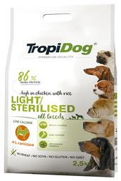 Adult All Breeds Light Chicken & Rice 2.5kg TropiDog