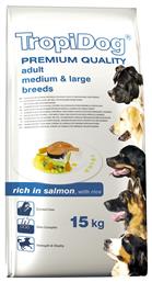 Premium Adult Medium & Large Breeds Salmon & Rice 2.5kg TropiDog