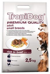 Premium Adult Small Breeds Beef & Rice Ξηρά Τροφή Σκύλων 2.5kg TropiDog