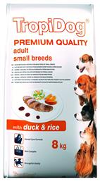 Premium Adult Small Breeds Duck & Rice Ξηρά Τροφή Σκύλων 8kg TropiDog