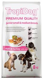 Premium Junior Small & Medium 2.5kg Ξηρά Τροφή για Κουτάβια Μικρόσωμων & Μεσαίων Φυλών με Γαλοπούλα και Ρύζι TropiDog