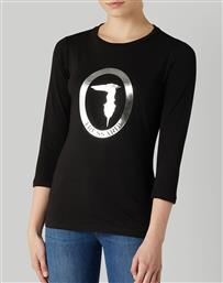 Trussardi Μακρυμάνικο Γυναικείο Top Μαύρο από το Notos