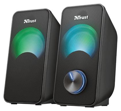Arys RGB Compact 2.0 Speaker Set 2.0 με Ισχύ 12W Trust