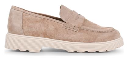 Δερμάτινα Γυναικεία Loafers σε Ροζ Χρώμα Tsakiris Mallas
