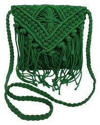 Τσάντα Macrame Green 20x25εκ. Komvos Home 7012286-1 (ύφασμα: Βαμβάκι 100%, Χρώμα: Πράσινο ) - Komvos Home - 7012286-1 - Le Blanc