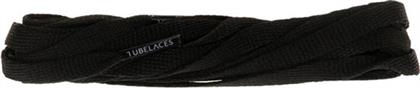 TUBELACES - Unisex κορδόνια TUBELACES WHITE FLAT μαύρα από το Factory Outlet