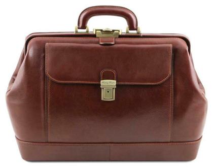 Δερμάτινη Ιατρική Τσάντα Leonardo σε Καφέ Χρώμα Tuscany Leather