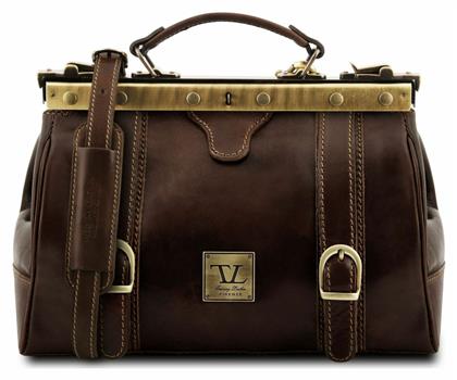 Δερμάτινη Ιατρική Τσάντα Mona Lisa σε Καφέ Χρώμα Tuscany Leather